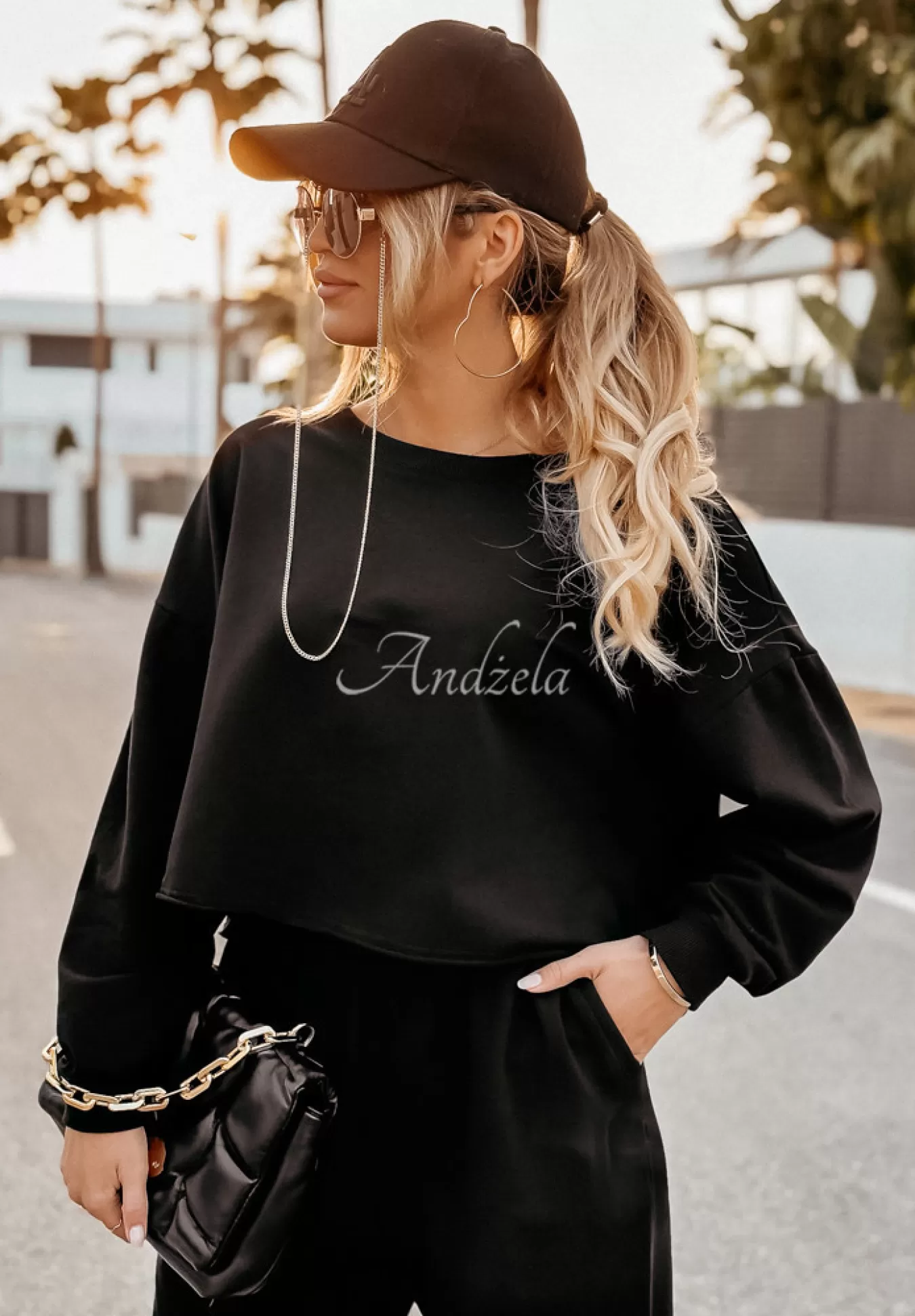 Flash Sale Bluza Oversize Day Off Czarna Kobieta Bluzy