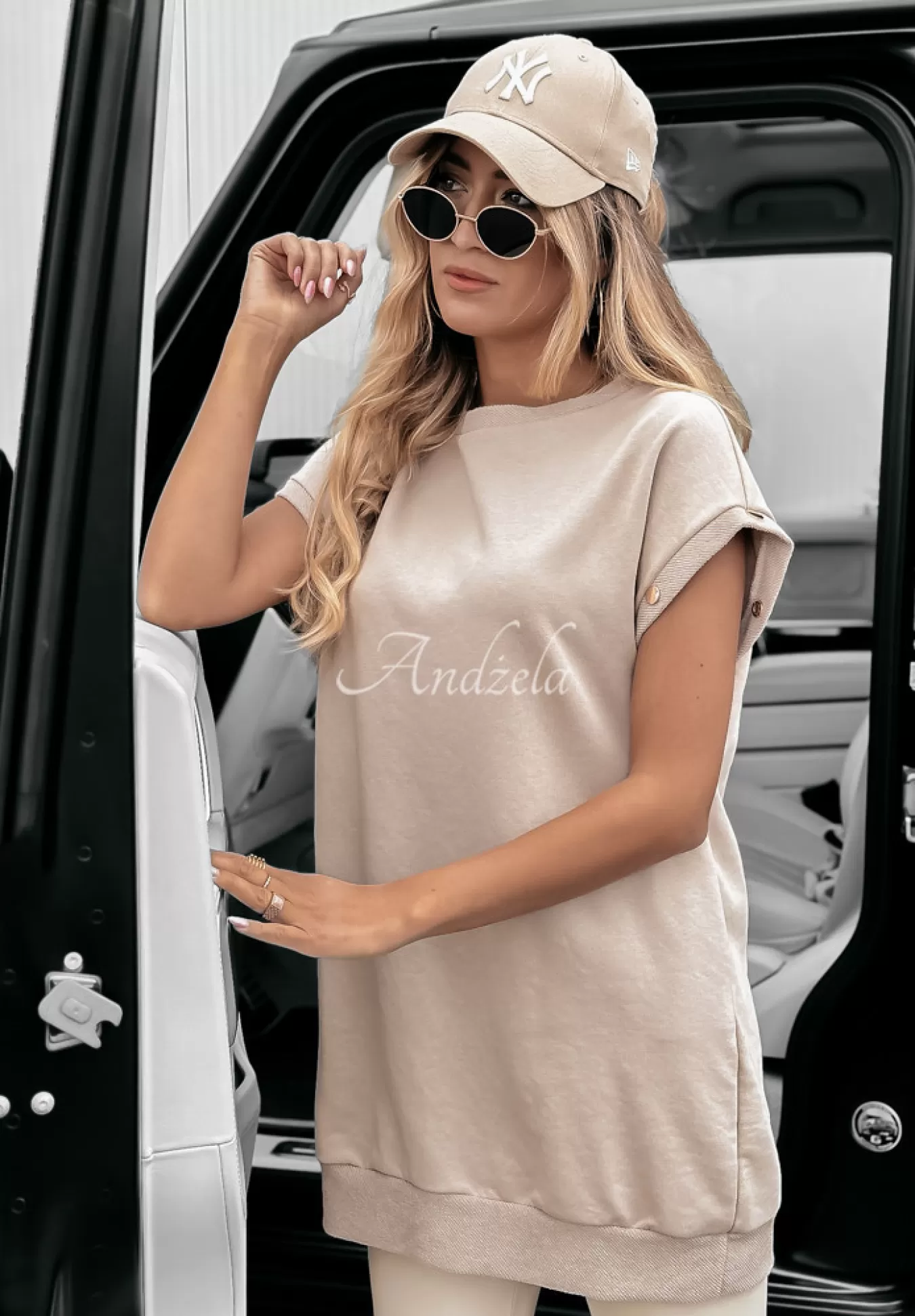 Clearance Bluza Z Odpinanymi Rekawami Verdona Bezowa Kobieta Bluzy