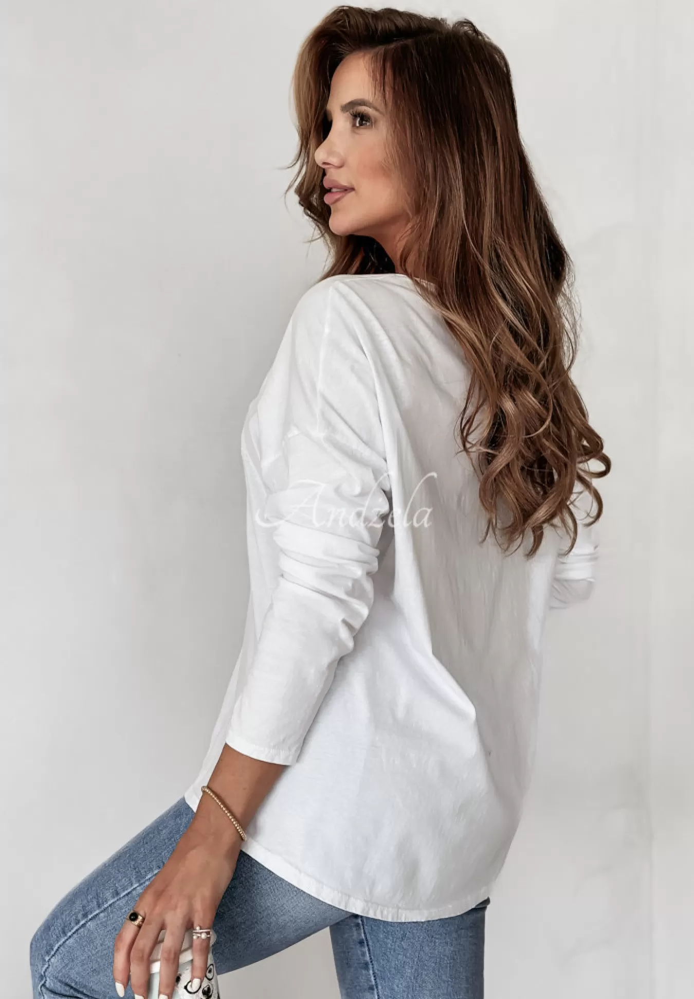 Discount Bluzka Z Napisem Vintage Club Biala Kobieta Bluzki