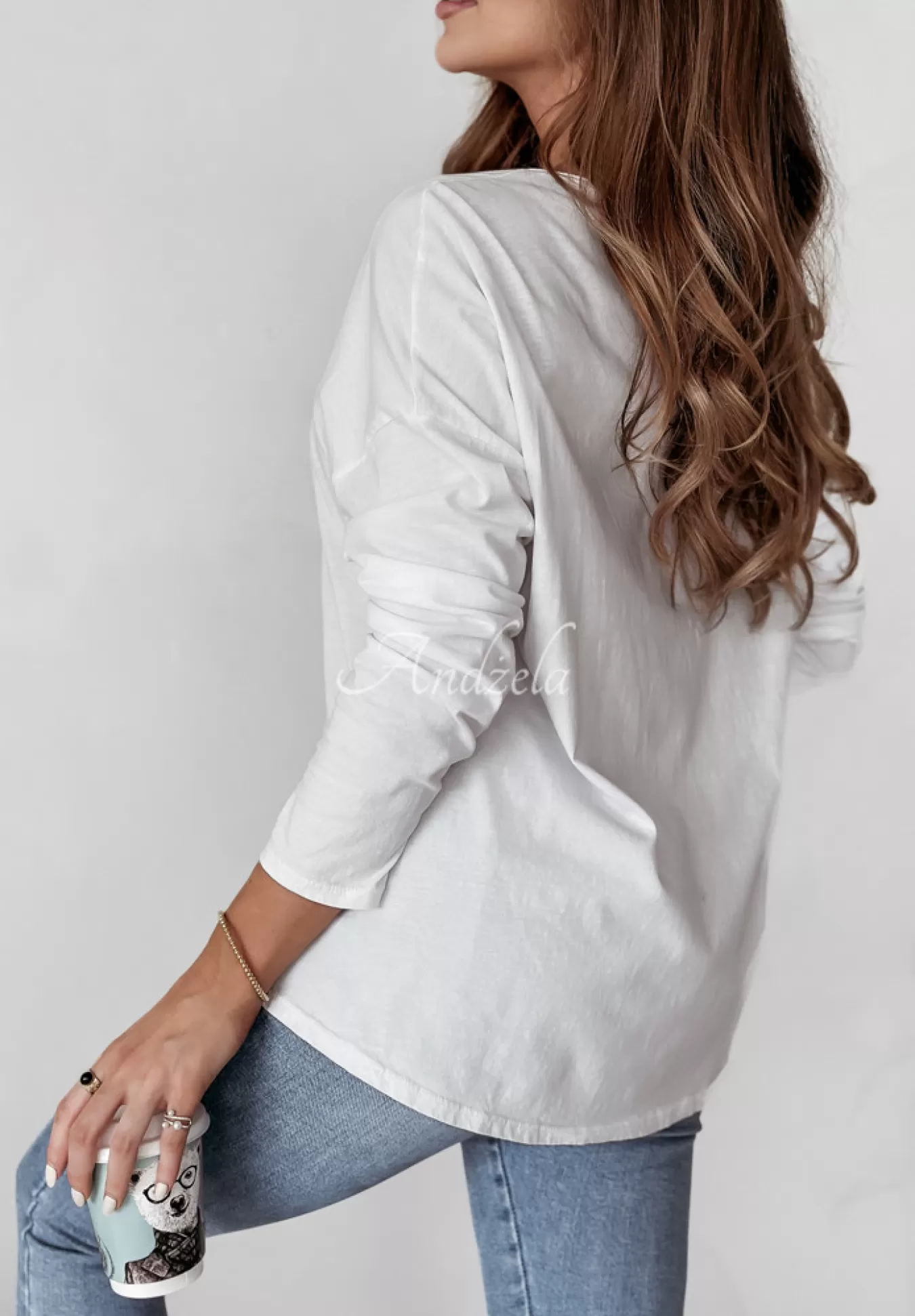 Discount Bluzka Z Napisem Vintage Club Biala Kobieta Bluzki