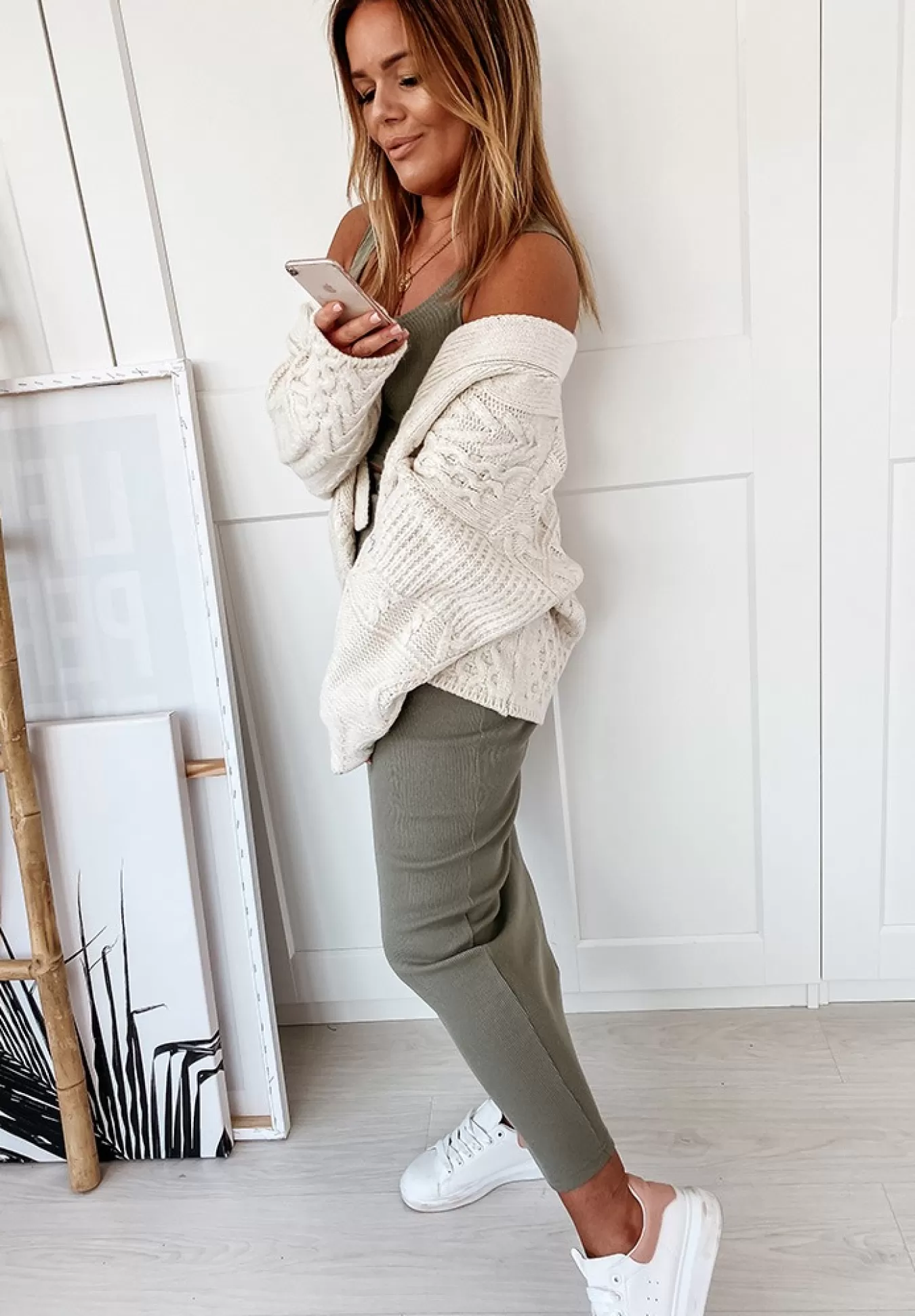 Shop Krotki Kardigan Oversize Cocomore More Ecru Kobieta Kardigany