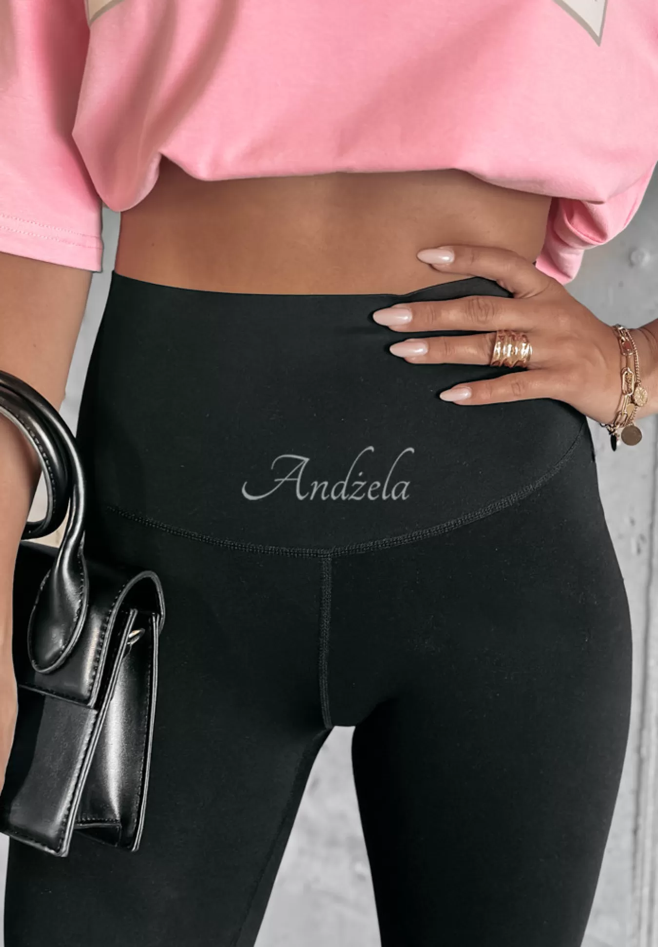 Outlet Legginsy Fitting On Me Czarne Kobieta Legginsy