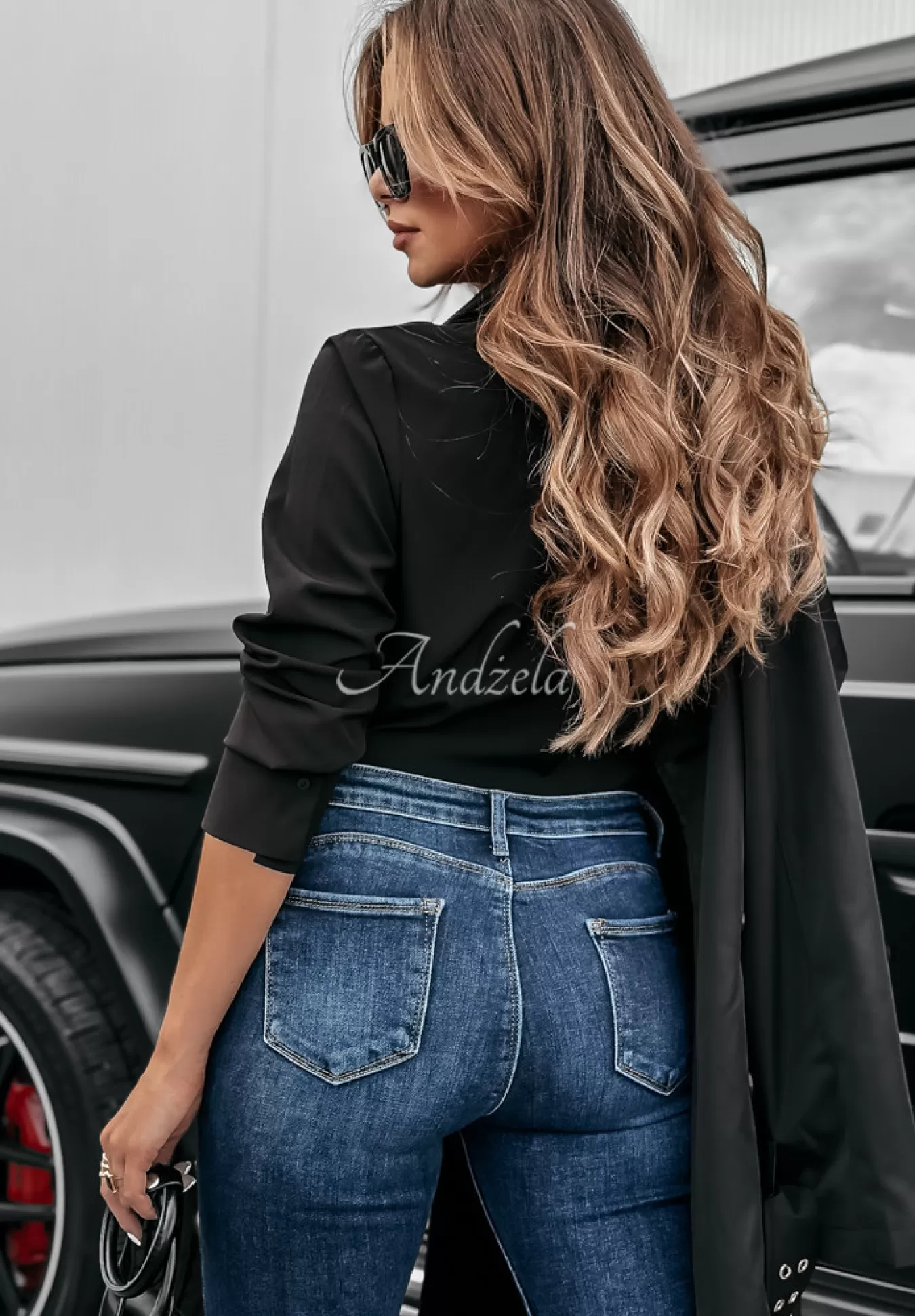 Best Sale Spodnie Jeansowe Skinny Listen Closely Niebieskie Kobieta Jeansy